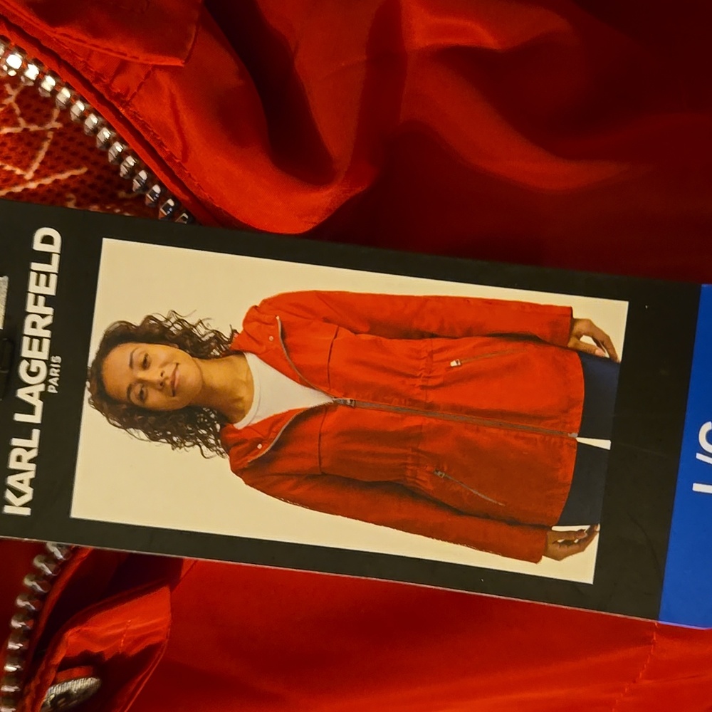 Karl LARGERFELD Vibrant Red Hooded Jacket